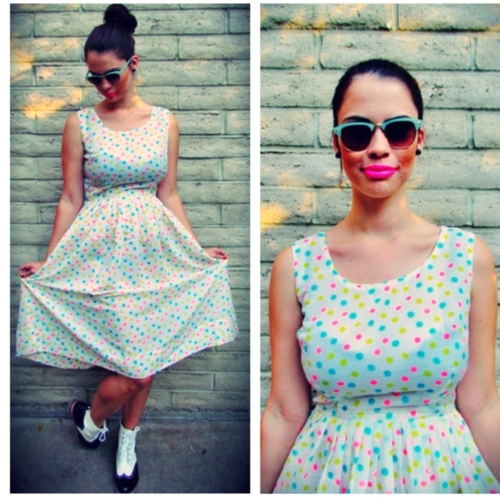 Vintage 1950’s Polka Dot Party Dress